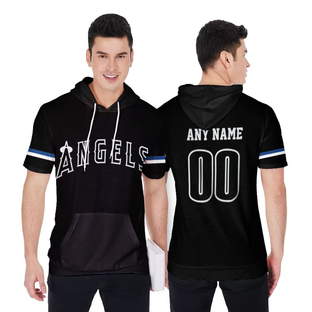 Los Angeles Angels Majestic 2019 Players Weekend Team Jersey Black 2019 Jersey Style Gift For Angels Fans Short Sleeve Hoodie