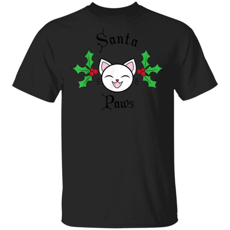 Christmas Cute Funny Santa Paws Cat Party Tee Men Women Kids T Shirt By Vevotee Store Hoodie Shirt