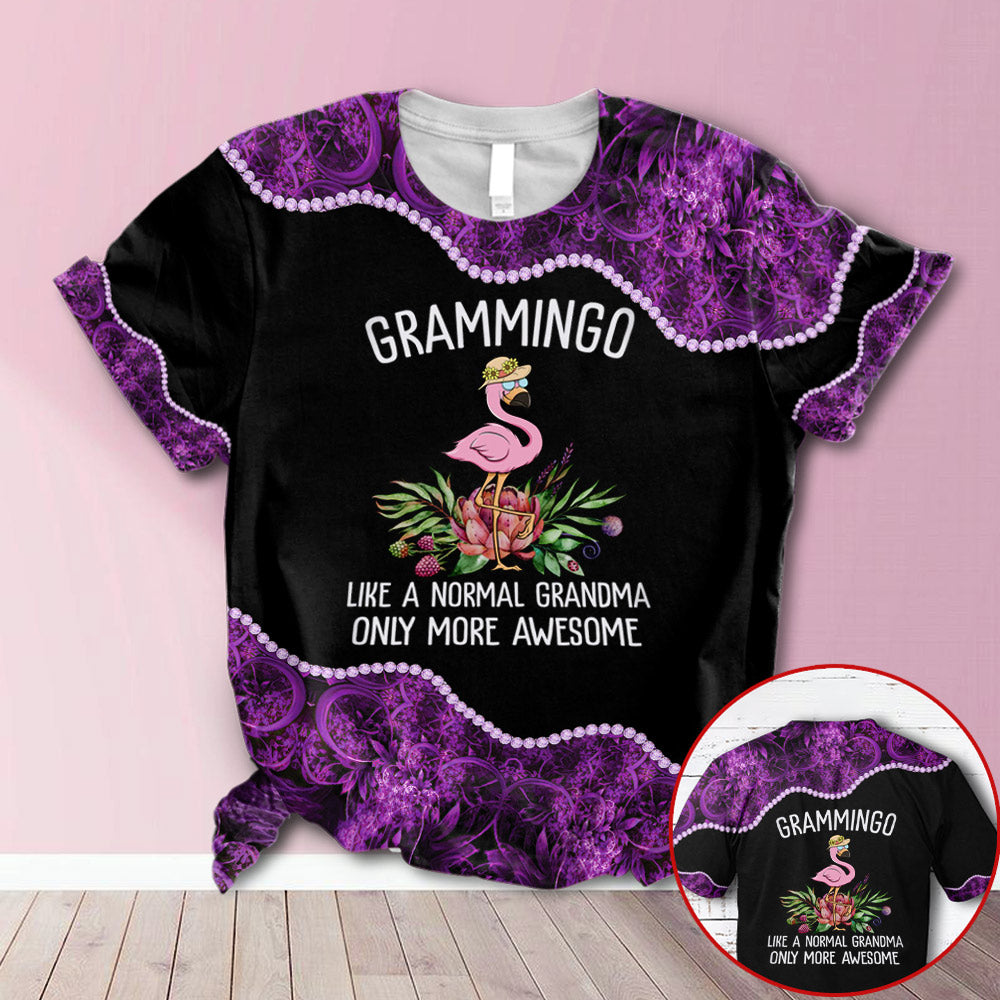 Personalized Grammingo Purple All Over Print Shirts, 3D Hoodie, Sweatshirt, Shirt And Polo For Grandma Hn98 Trhn