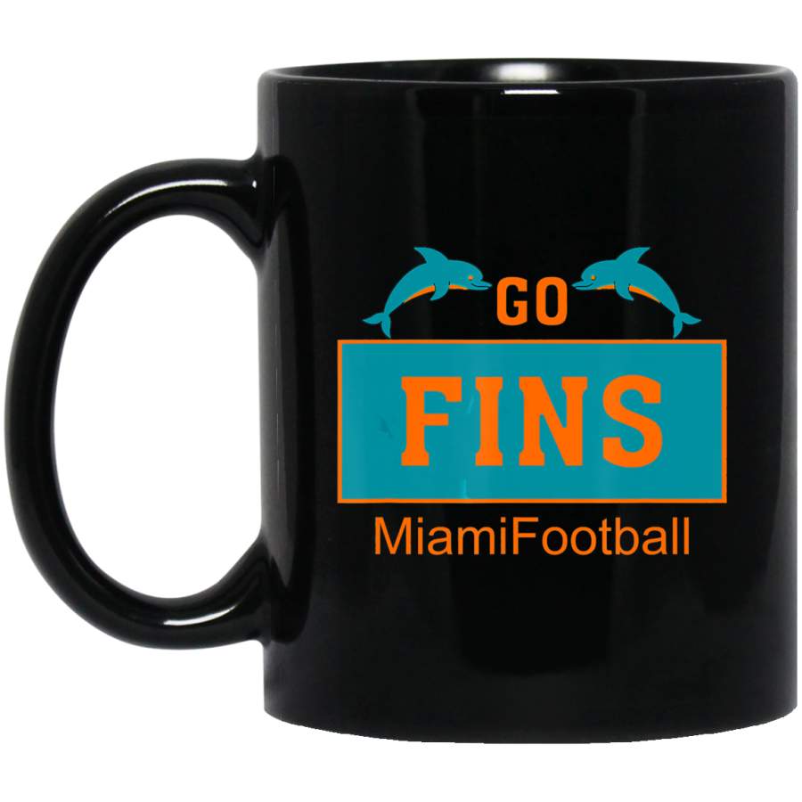 Fins Miami Florida American Football Dolphin Elements Coffee Mug