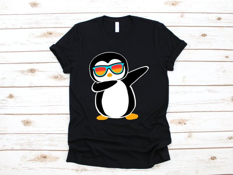 Dabbing Penguin Shirt, Cute Penguin T Shirt Children Kid Tee, Tank Top