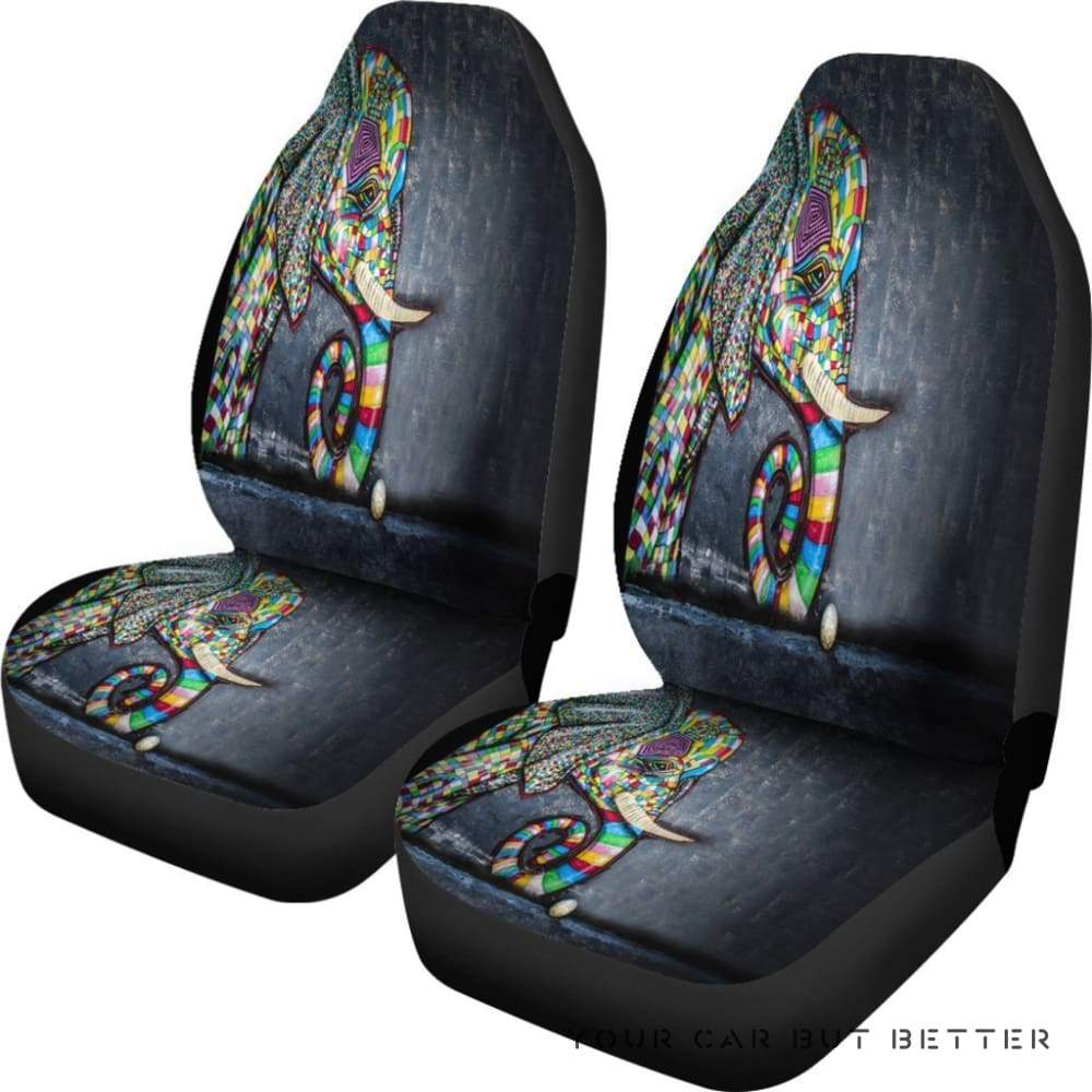 Graffiti Soccer Elephant Car Seat Covers 205621