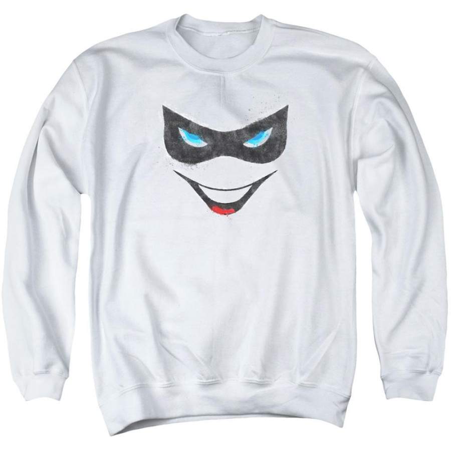 Batman – Harley Face Adult Crewneck Sweatshirt