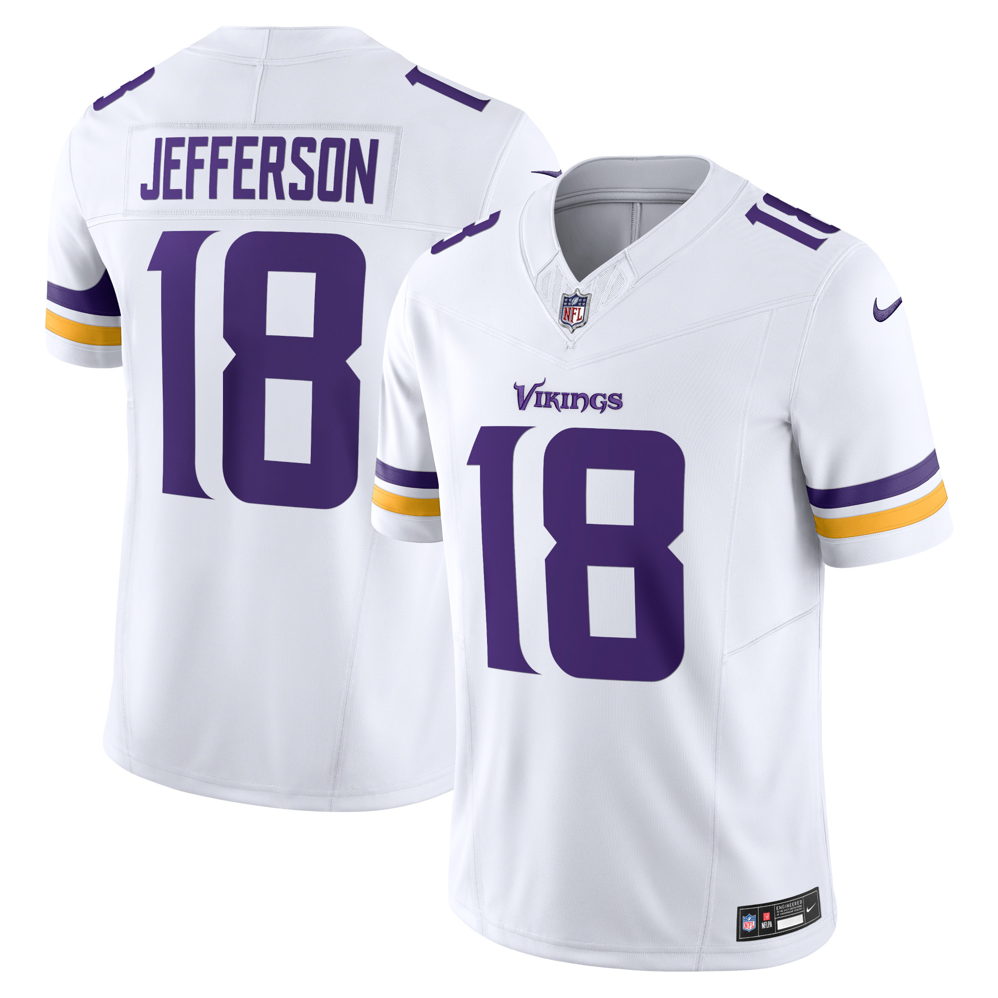 Justin Jefferson Minnesota Vikings Vapor F.U.S.E. Limited Jersey – White