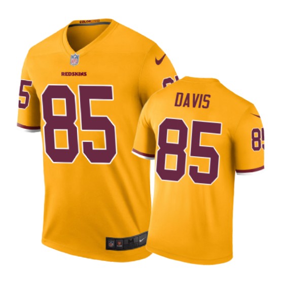 Washington Redskins #85 Vernon Davis Nike Color Rush Gold Jersey