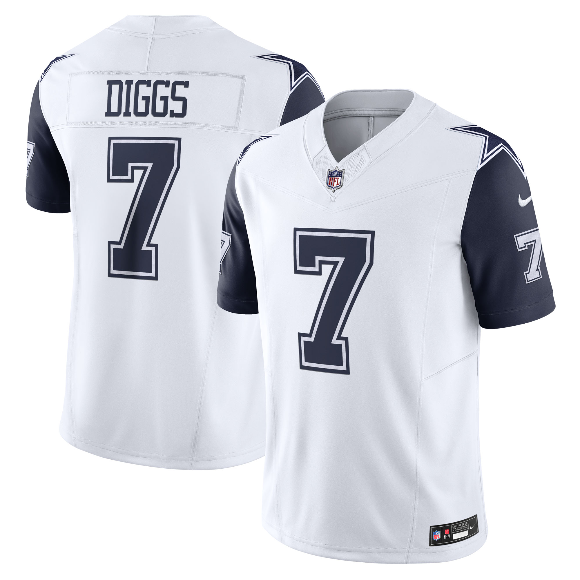 Men’s Dallas Cowboys Trevon Diggs White Vapor F.U.S.E. Limited Jersey 2