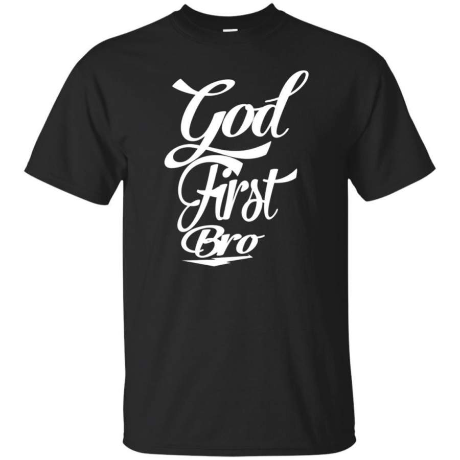 AGR God First Bro Jesus Christian T-shirt