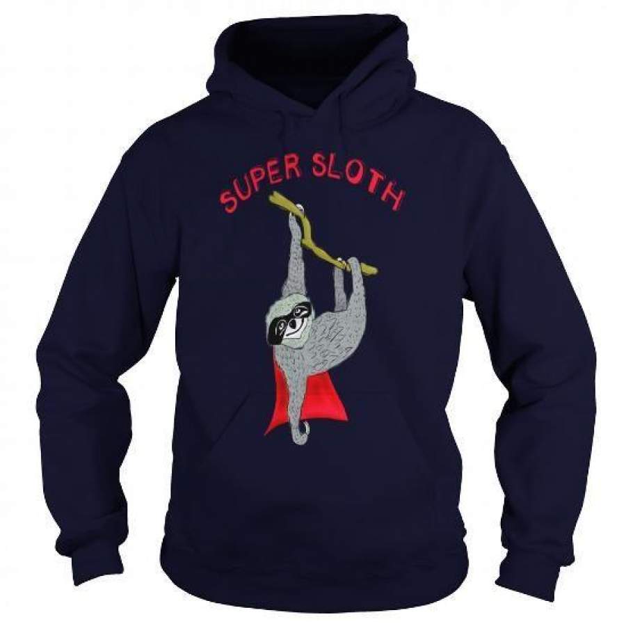 Super Sloth Animal Slow Nerd Geek Sleep Brother So Sweatshirt