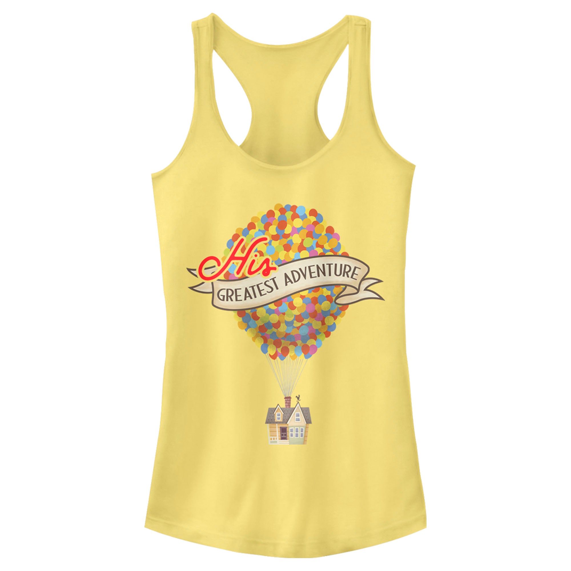 Junior’S Up Valentine’S Day His Greatest Adventure Racerback Tank Top