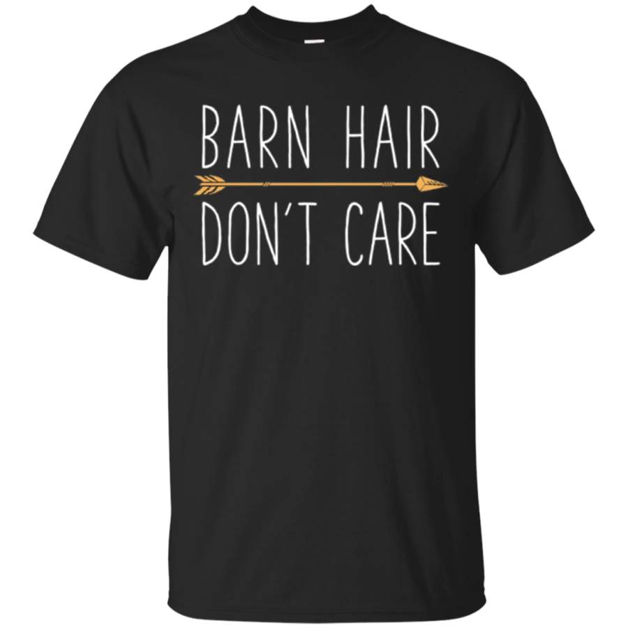 AGR Barn Hair Don’t Care T Shirt I Love Horse Riding Racing Farm