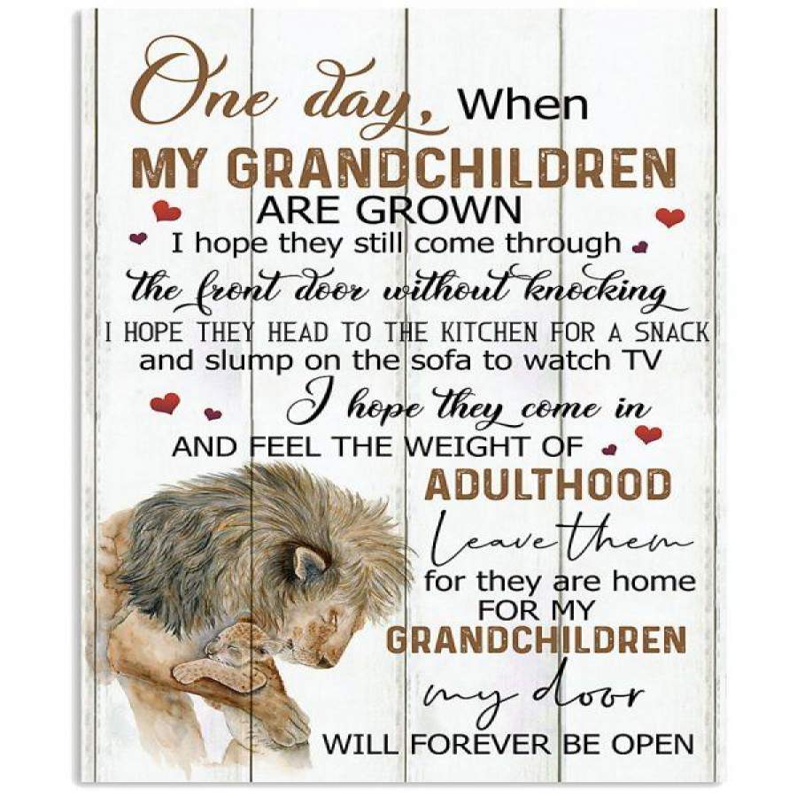 FOR MY GRANDCHILDREN – I HOPE THEY COME IN Vertical Poster