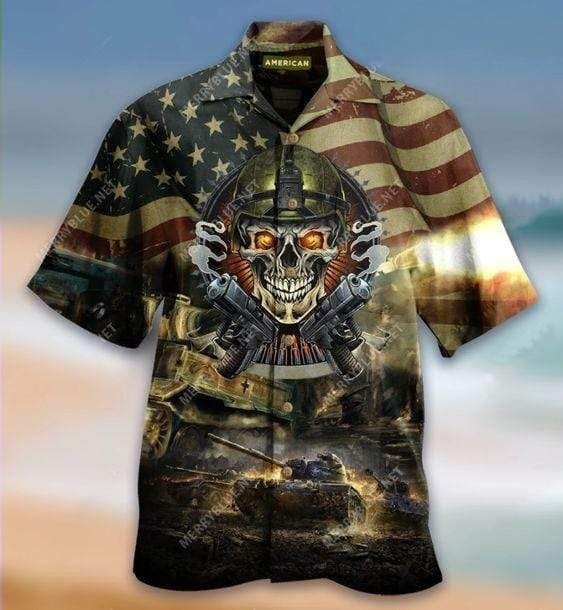 Get Here Hawaii Aloha Shirts Tanks Skull Veteran Ha8721