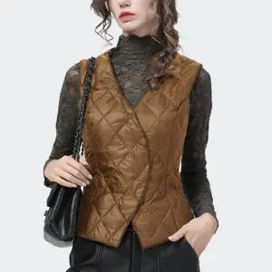 Woman Jacket Vest V-neck Inner Match and Autumn and Winter Vest Women Chaleco Mujer alx