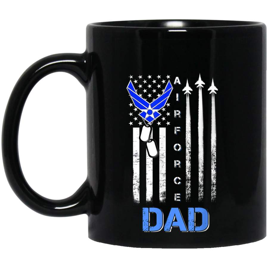 Air Force Dad Funny US Veteran T shirt Gift Fathers Day Veterans Day Christmas Gift Mug