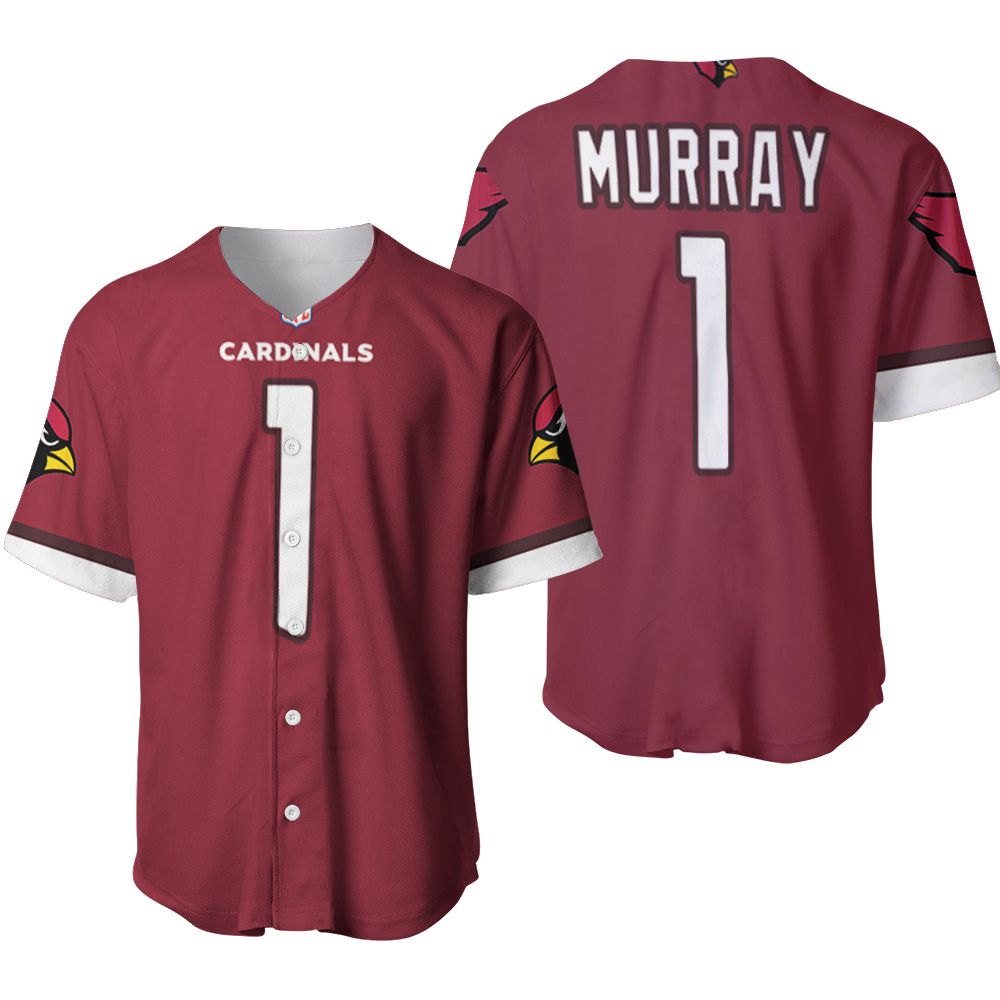 Arizona Cardinals Kyler Murray #1 NFL American Football 2019 Draft First Round Pick Game 3D Designed Allover Gift For Arizona Fans Baseball Jersey