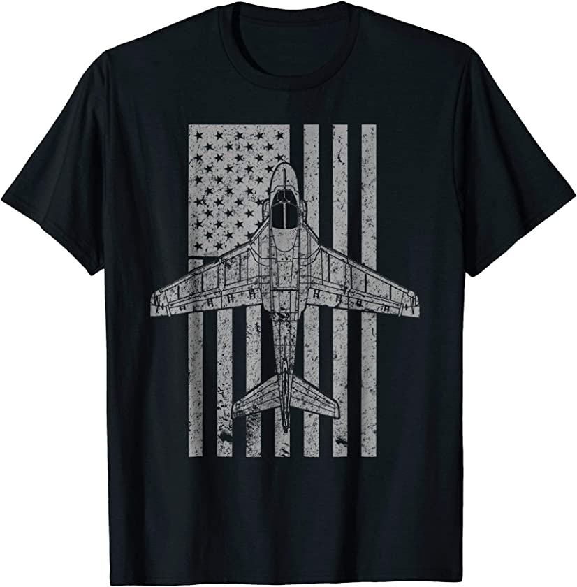 A-6 Intruder A6 Jet Airplane Vintage Flag T-Shirt