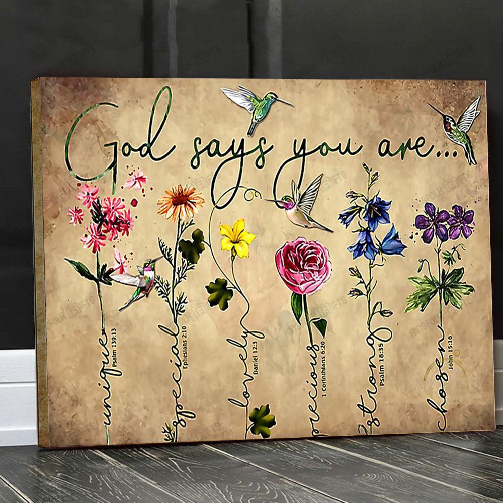 God Quotes Flower Canvas Poster Wall Art, Poster Print, Canvas Print Wall Decor