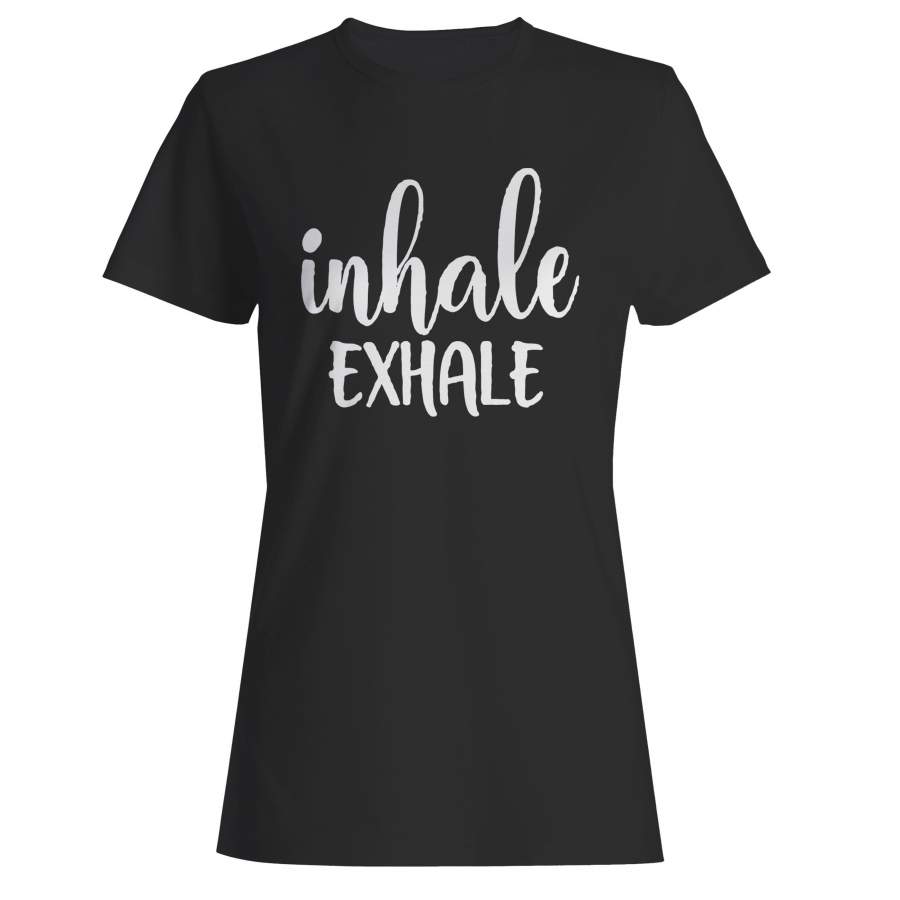 Yoga Lovers Inhale Exhale Meditation Woman’s T-Shirt