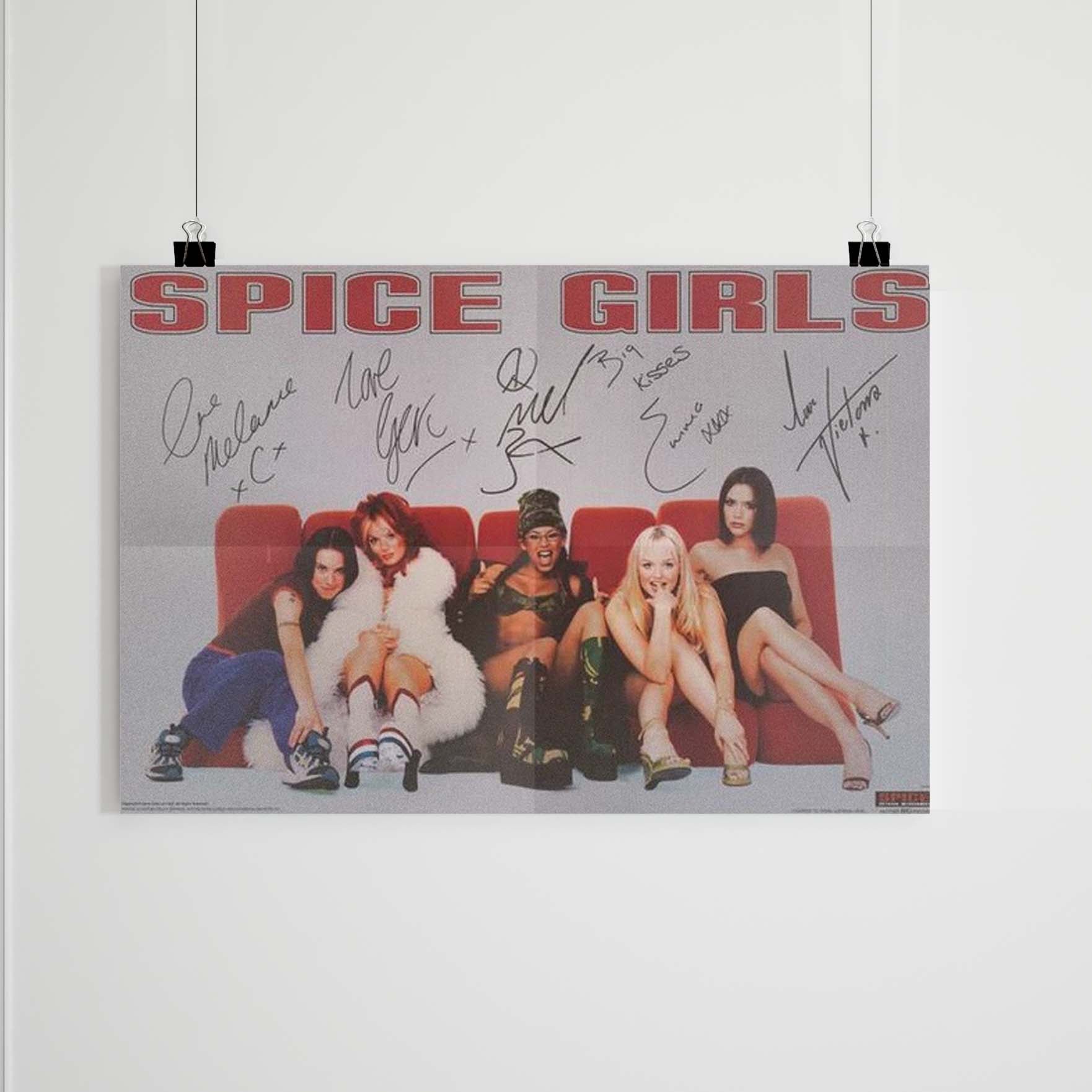 The Spice Girls Signature Portrait 1997 Poster Poster Art Design 