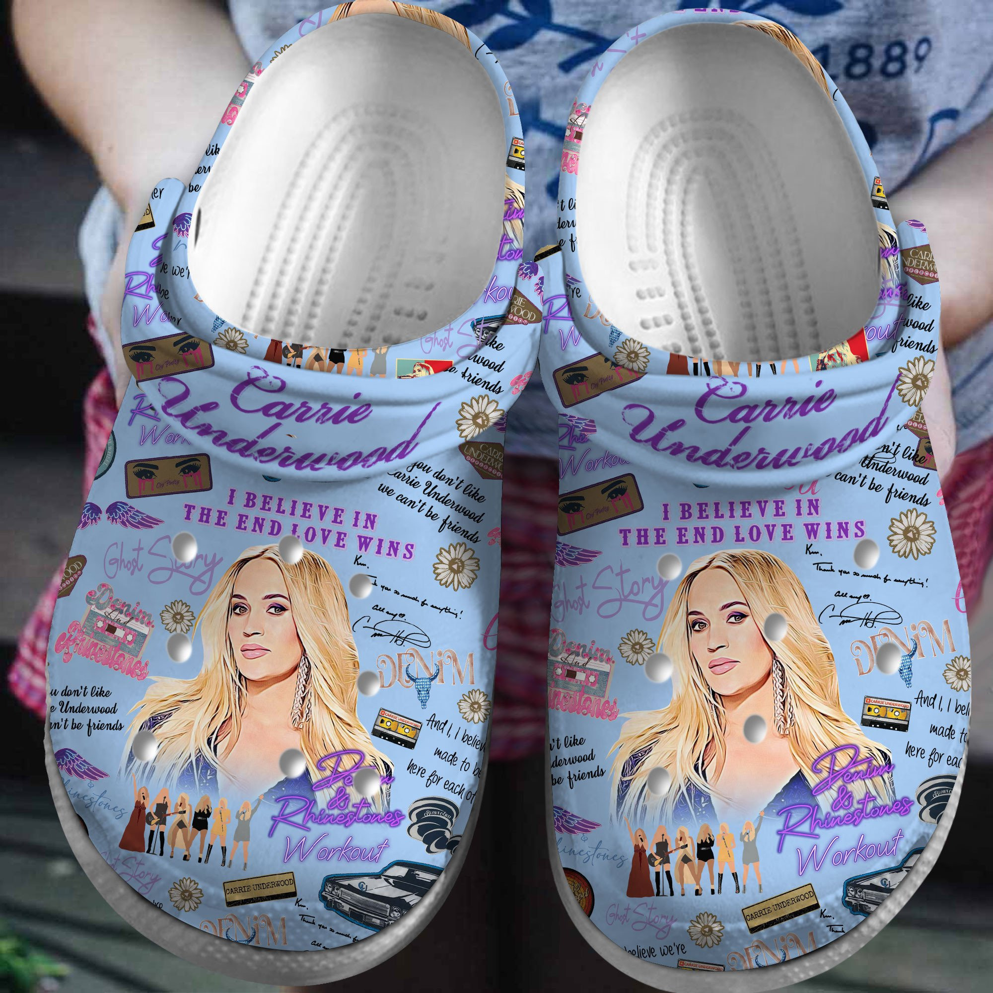 Carrie Underwood Music Crocs Crocband Clogs Shoes Comfortable For Men Women and Kids