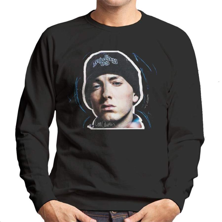 Sidney Maurer Original Portrait Of Eminem Shady Hat Men’s Sweatshirt