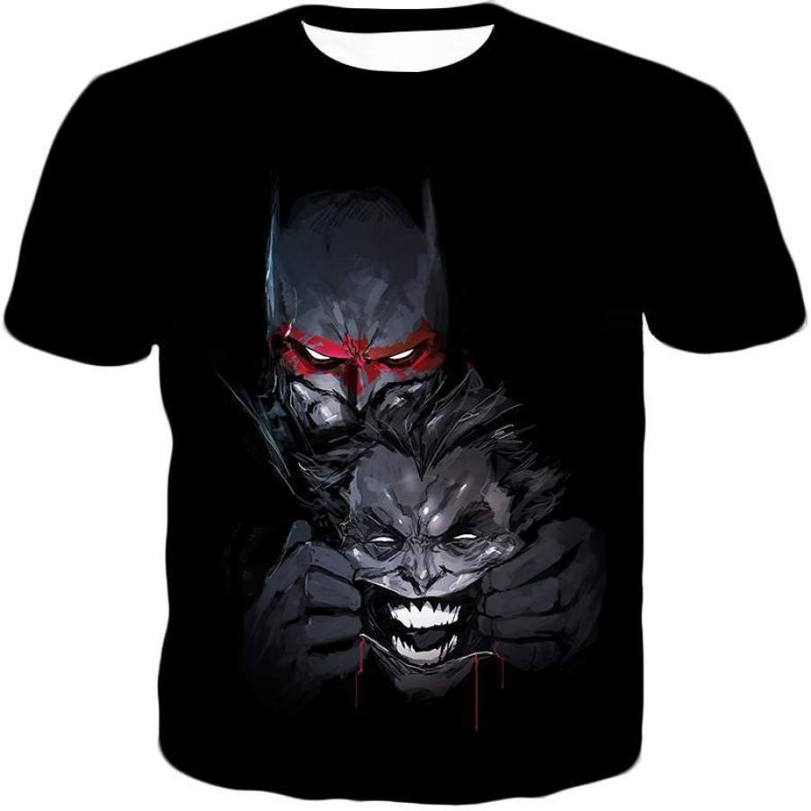 Ultimate Graphic Promo Batman Vs Joker HD Black T-Shirt