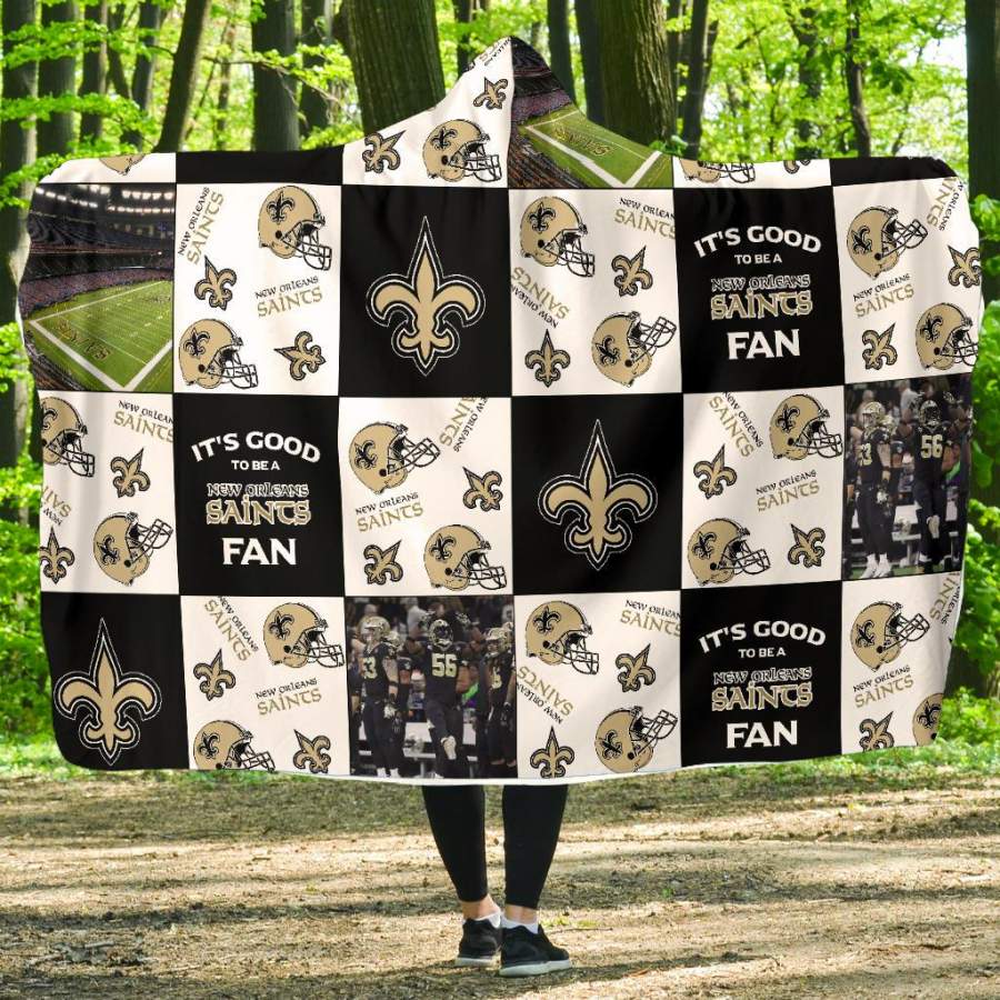 It’s Good To Be A New Orleans Saints Fan Hooded Blanket