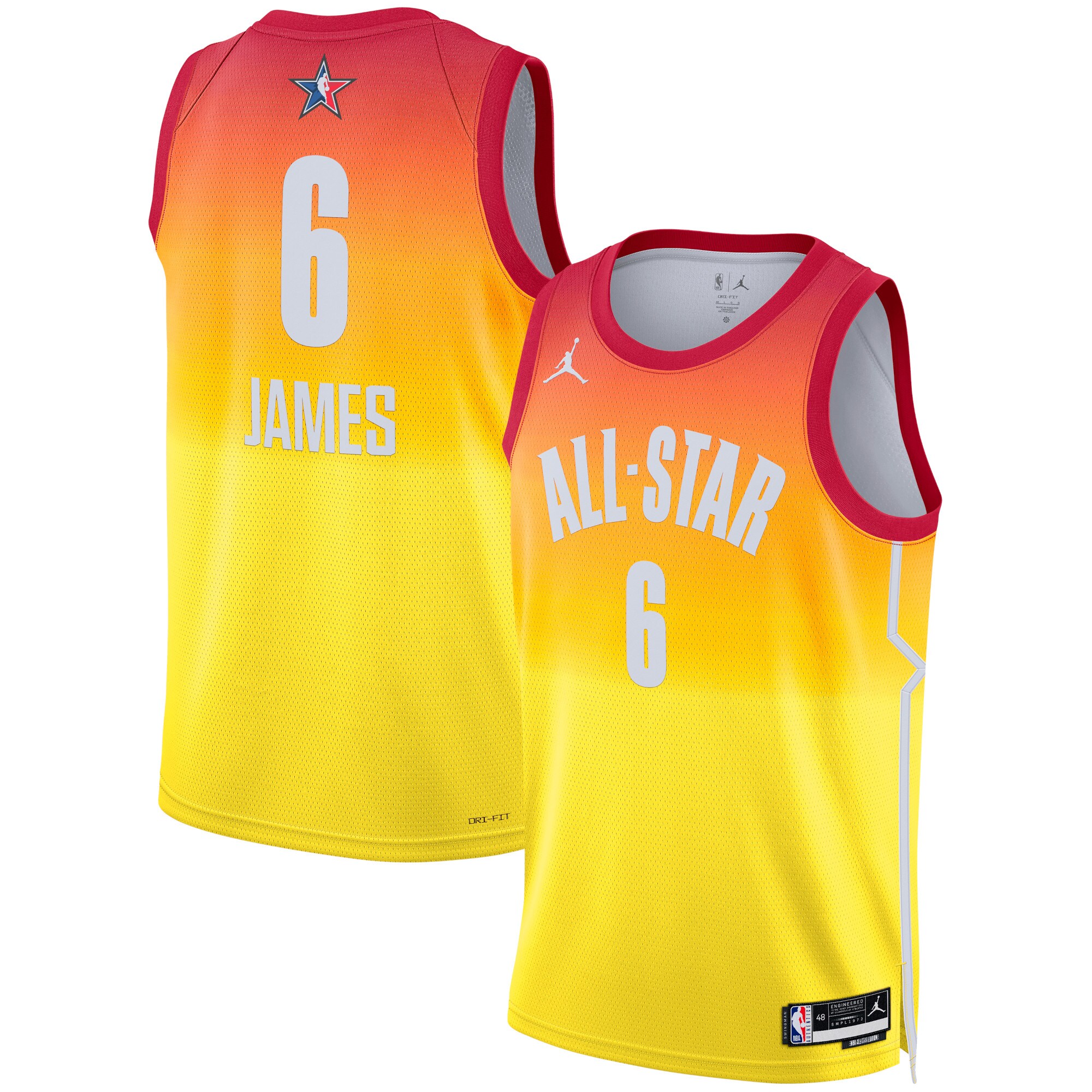 NBA Team 2 All-Star 2023 Swingman Jersey – Orange – Lebron James – Mens