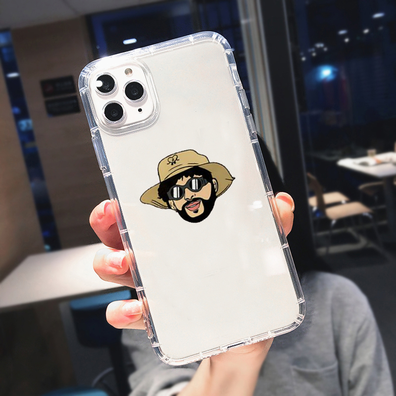 Yo Perreo Sola Bad Bunny Maluma Clear Phone Case for IPhone 11 12 13 14 Pro Max Mini X XS MAX XR 7 8Plus SE Soft TPU Funda Coque alx