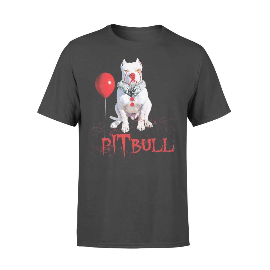 Pitbull Horror Balloon Halloween T-shirt