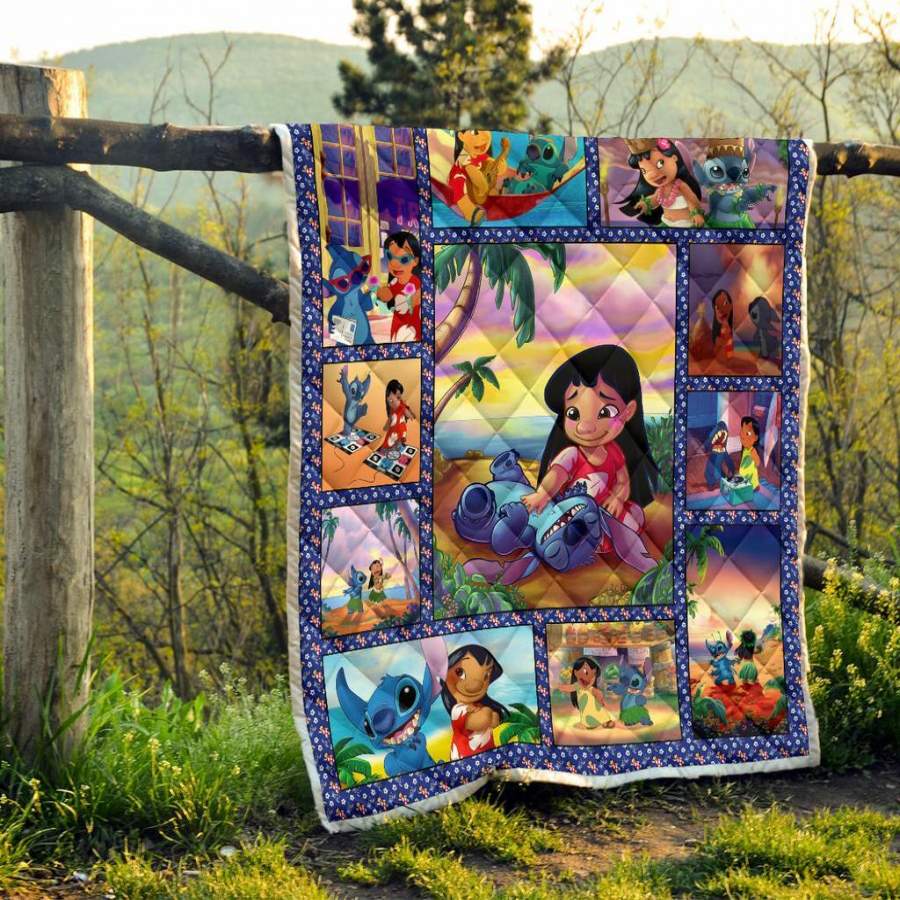 Lovely Stitch & Lilo Premium Quilt Blanket – Micophotos