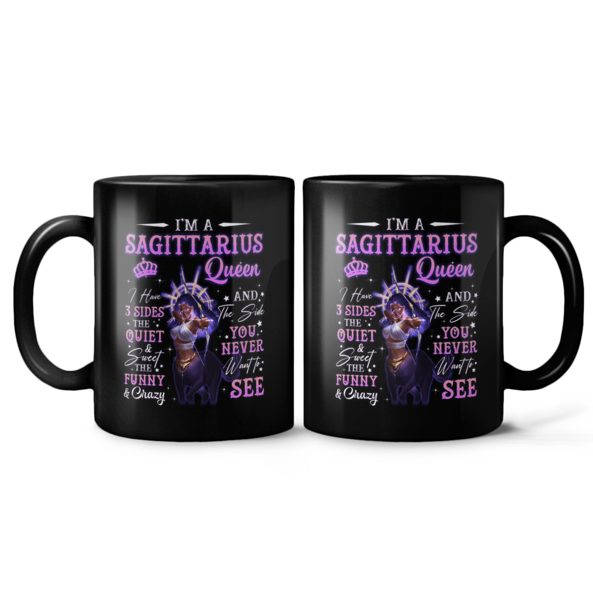 Zodiac Mug Birthday Gift For Black Girl Zodiac Mug I Am A Sagittarius Queen Mug