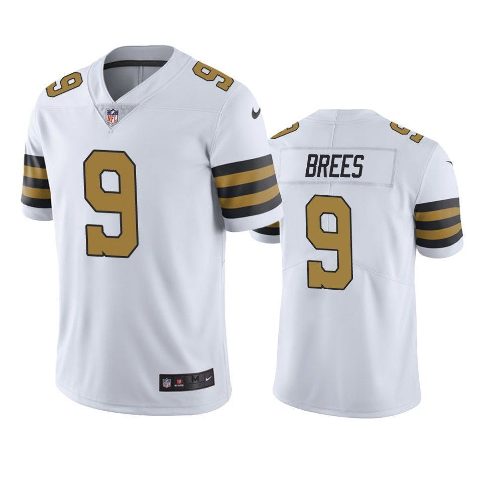 New Orleans Saints Drew Brees White Color Rush Limited 3D Jersey