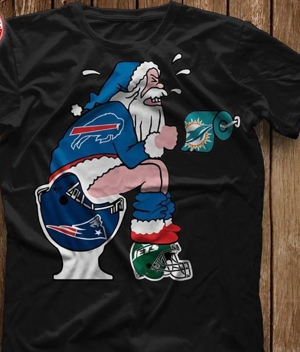 Buffalo Bills Santa Toilet Christmas