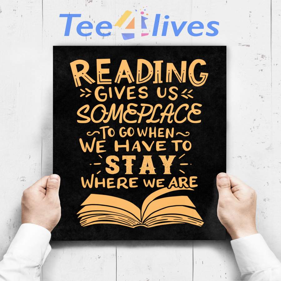 Custom Poster Prints Wall Art Reading Reader Book Lover Literature Library Month Gift