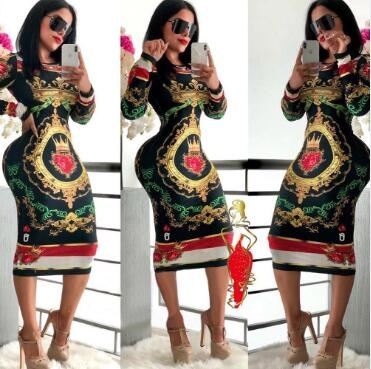 Ah yuan Vintage floral dress female long sleeve, elegant casual feminine dress for festival party plus size alx