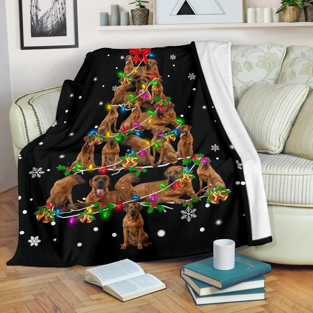 Tosa Christmas Tree Christmas Decoration Design   Fleece Sherpa Blanket