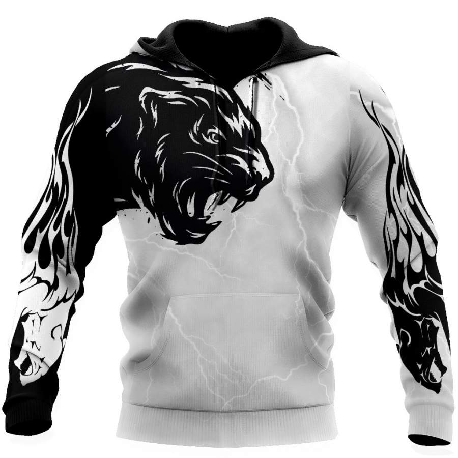 Awesome Panther Tattoo Hoodie 3D All Over Printed Shirts For Men DA200820201-LAM