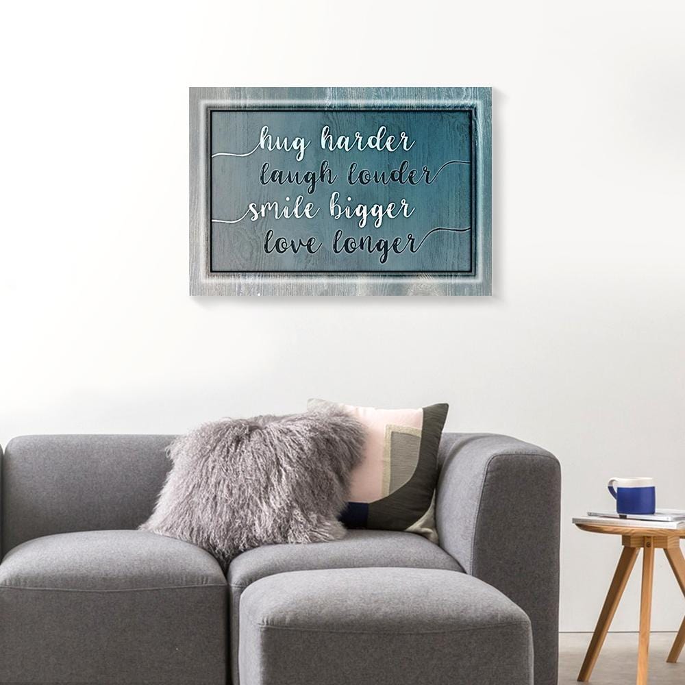 Canvas Wall Art Hug Smile Saying Love Longer Living Room Wall Art Canvas Wall Art Home Decoration