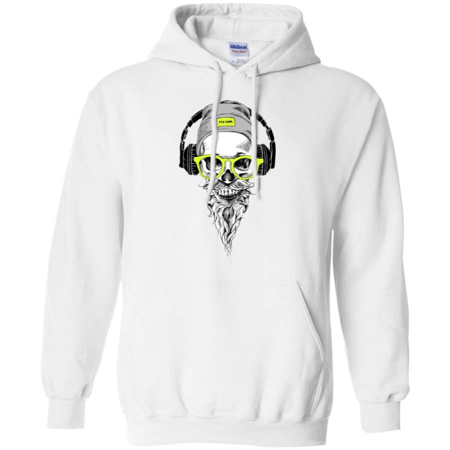 AGR Skull with beard Gildan Pullover Hoodie