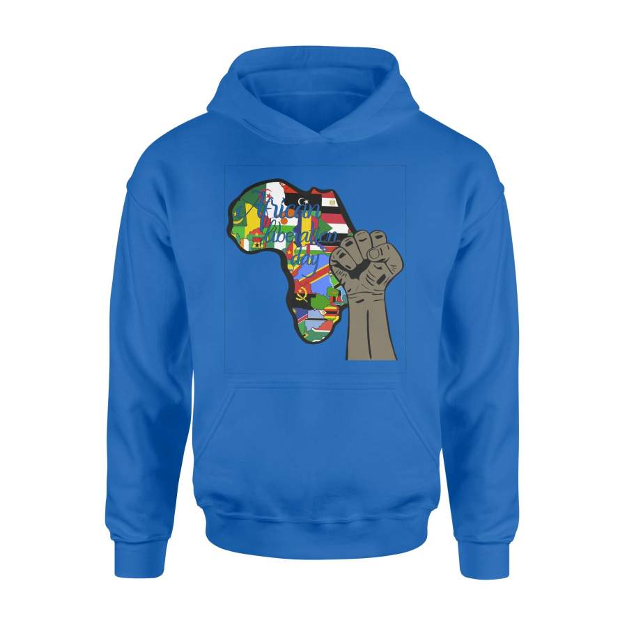 African Liberation Day Hoodie, Black Power Justice Fist Revolution Hoodie