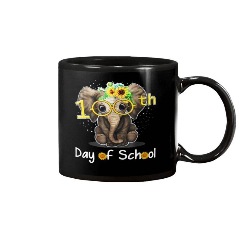 100Th Days Of School For Elephant Lovers Mug