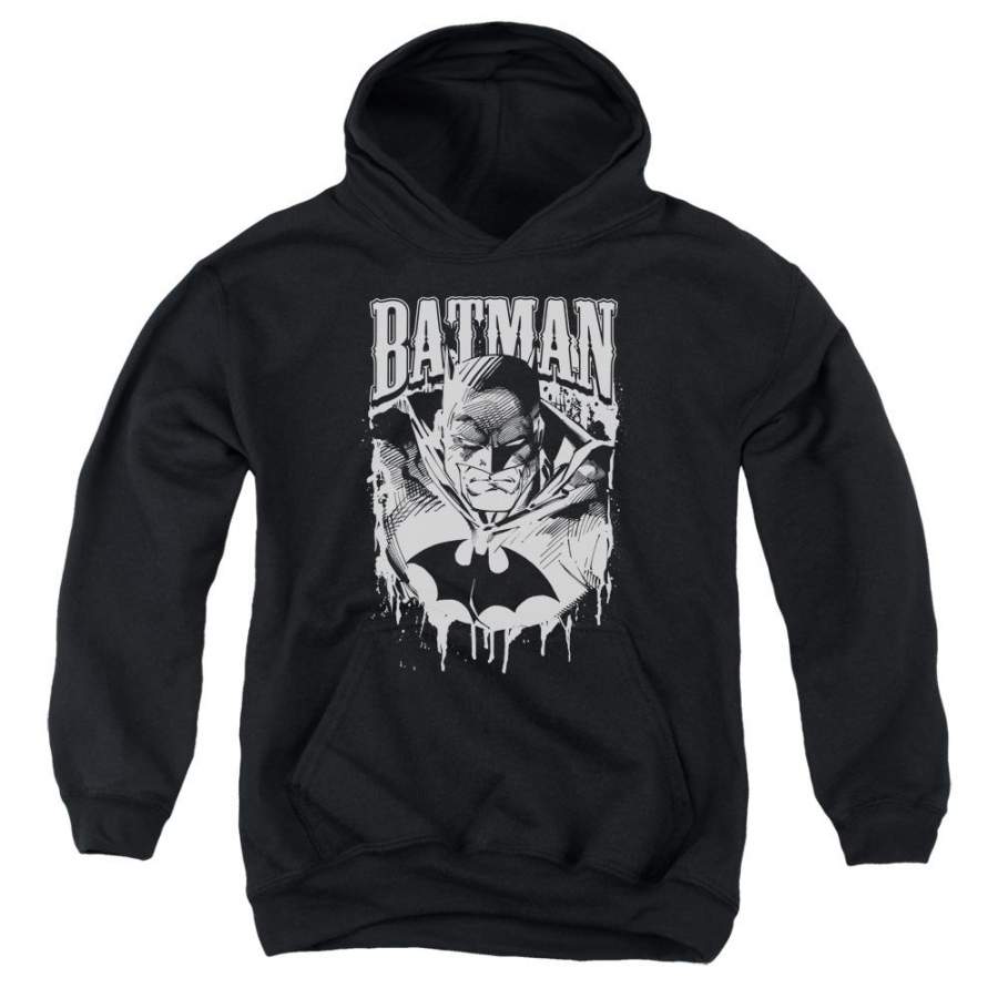 Batman – Bat Metal Youth Pull Over Hoodie