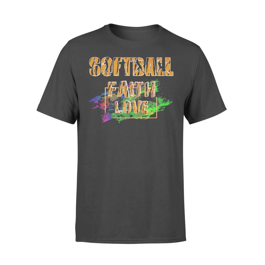 Official Softball Faith Love T-shirt