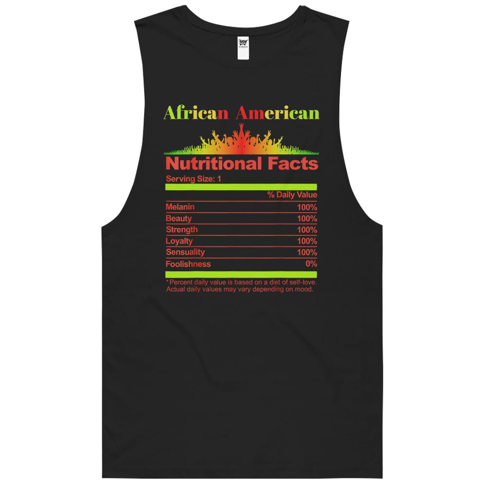 Nutritional Facts Shirt, Nutritional Facts Tank Top, Black Queen Nutrition Facts, Juneteenth Black Queen Nutritional Facts Black Womens Girls Tank Top