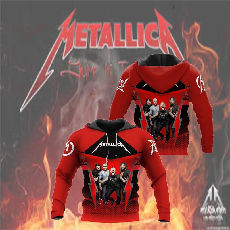 3D All Over Printed Metallica BDA Shirts Ver 1 (Red)