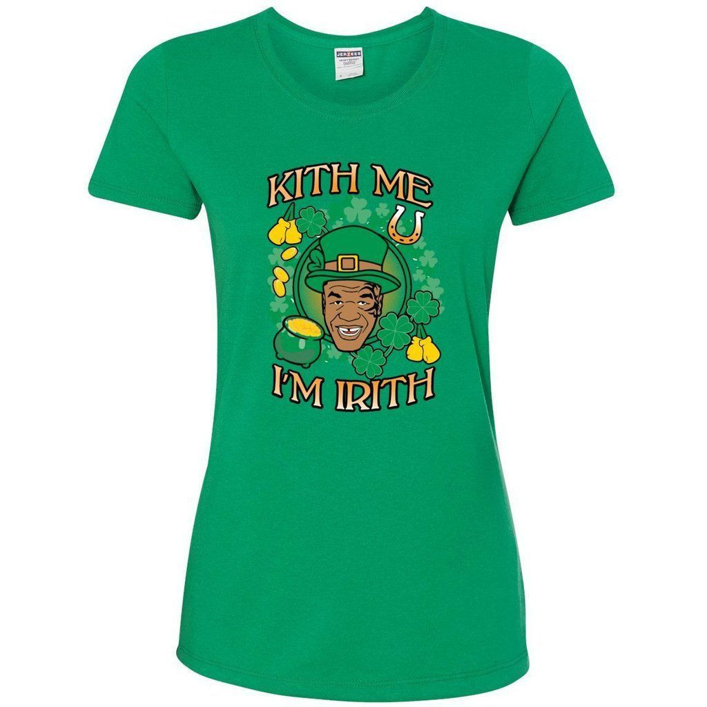 Mike Tyson Kiss Me I Irith St Paddys Shamrock St Patrick S Day Graphic Shirt