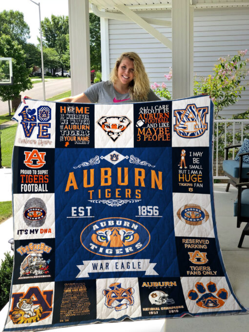 Auburn Tigers Quilt Blanket A95