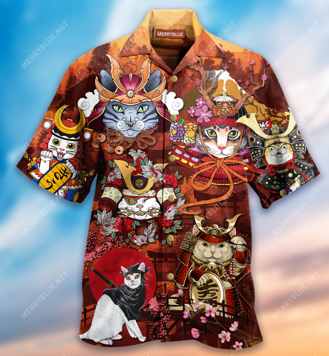 I Will Become A Samurai Cats Unisex Hawaii Shirt Ha54765