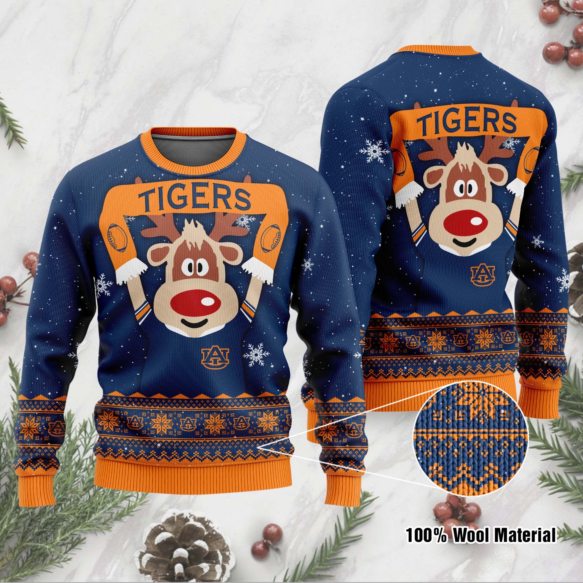 Auburn Tigers Ugly Sweater 190 L1BTH0270-XM